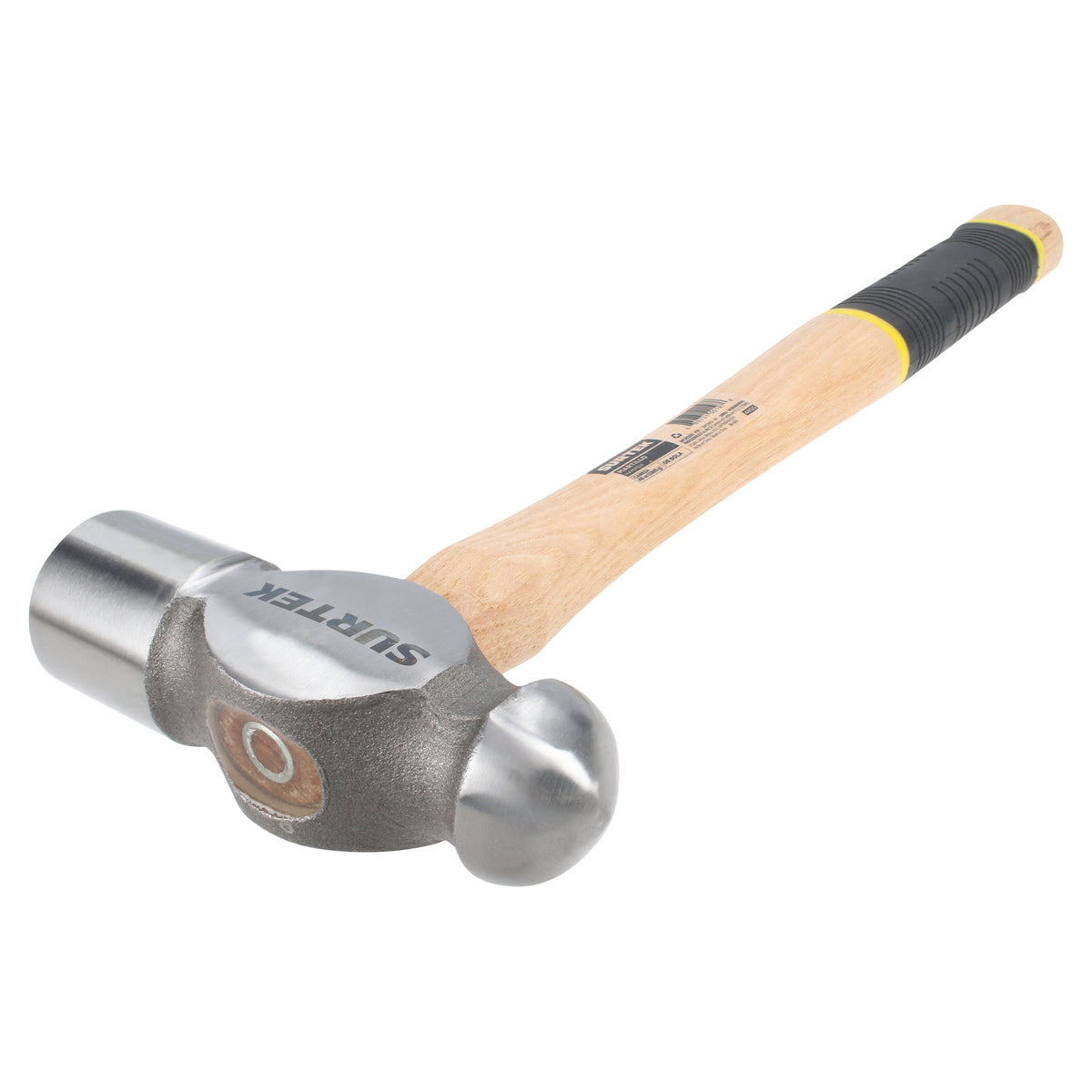 MARTILLO PULIDO DE BOLA CON MANGO DE MADERA CON GRIP DE 18", 48 OZ SURTEK