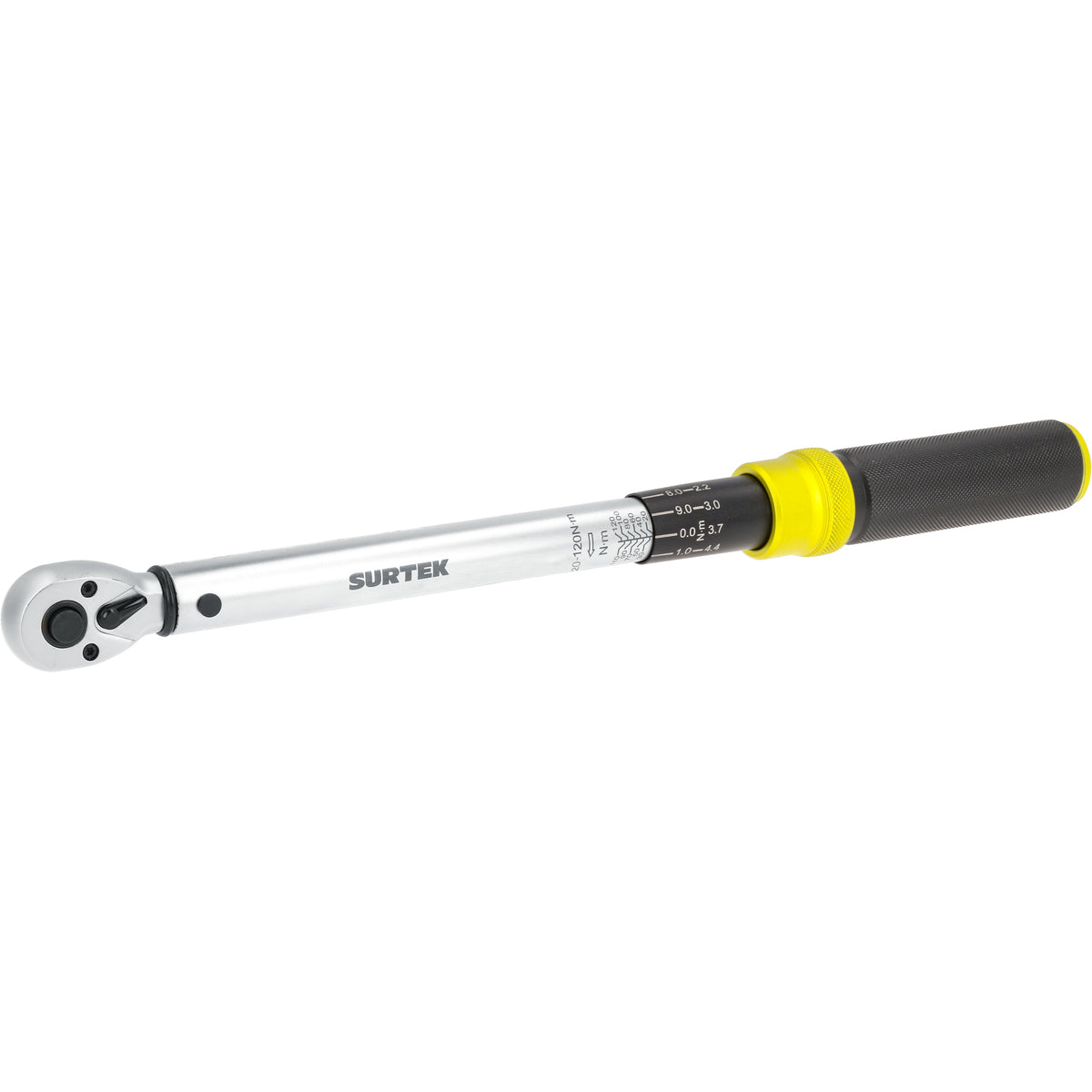 TORQUÍMETRO DE TRUNEO UNA ESCALA DUAL CUADRO DE 3/8", 20-120 NM (15-88.5 FT-LB) SURTEK