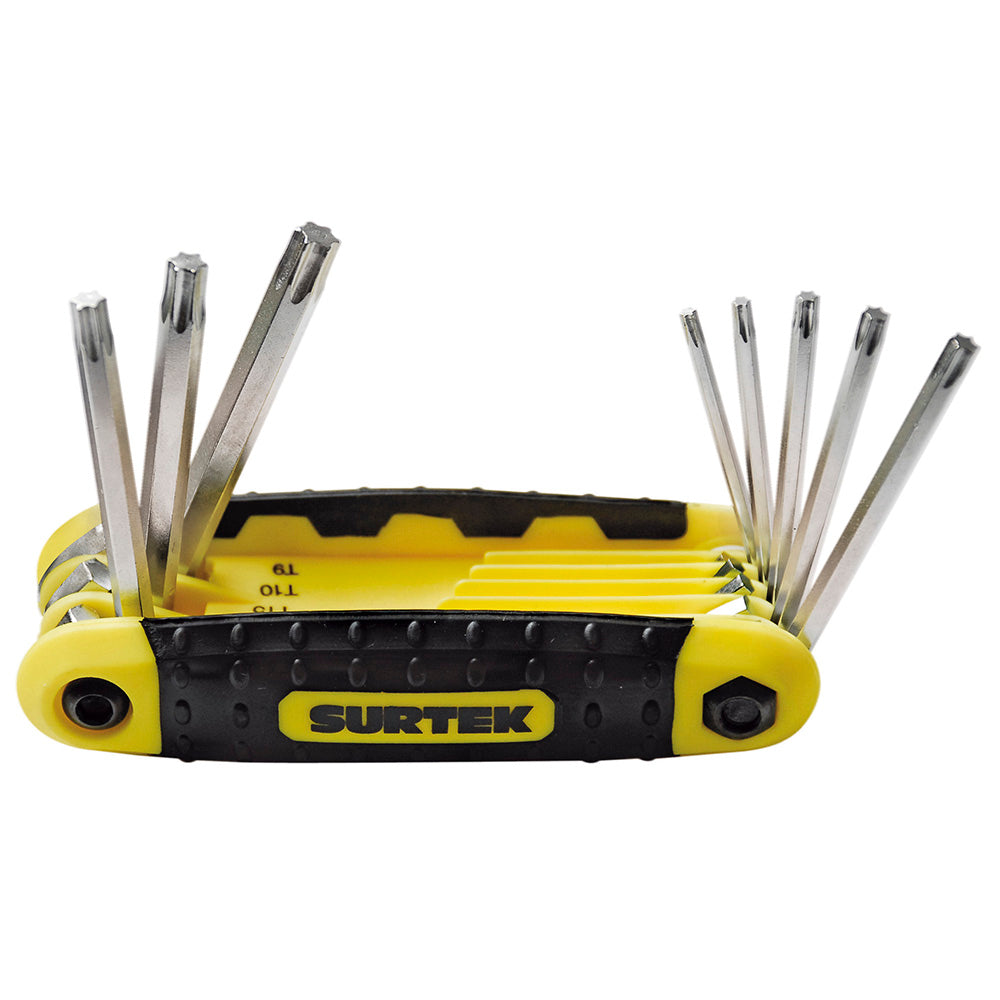 JUEGO DE LLAVES TORX TIPO NAVAJA, 8 PIEZAS SURTEK ALLFTNX8