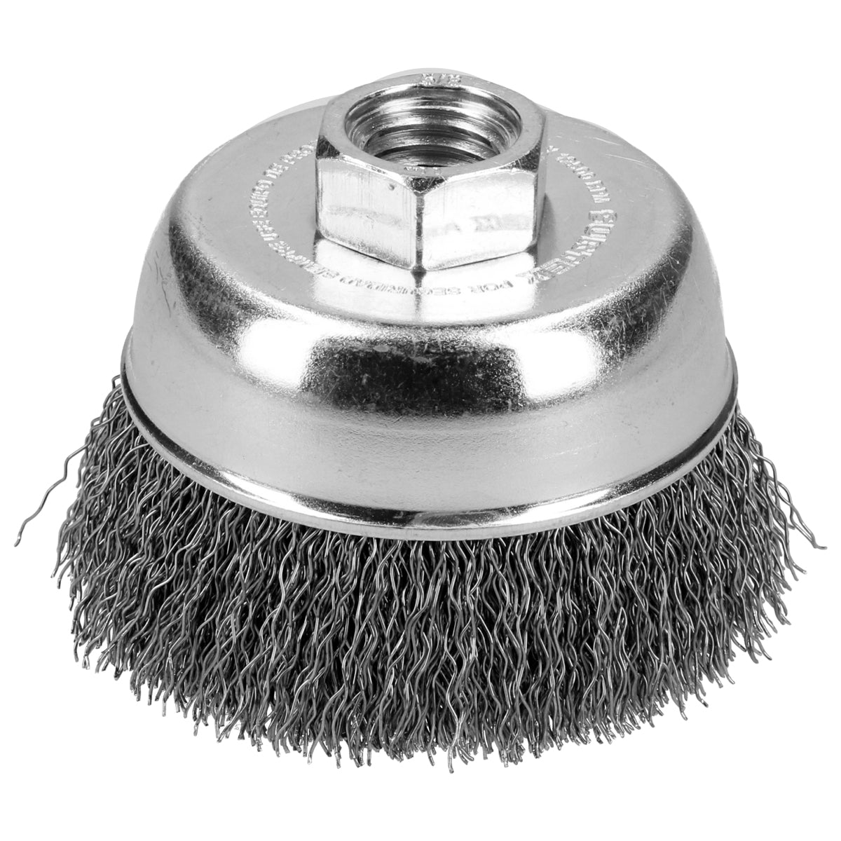 CARDA COPA ONDULADA ALAMBRE DELGADO 3" X 0.35 MM CON ROSCA M14 SURTEK C501