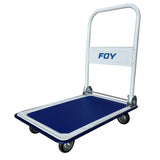 CARRO PLATAFORMA CON MANERAL RETRÁCTIL 91 CM X 61 CM, 5", 300 KG FOY
