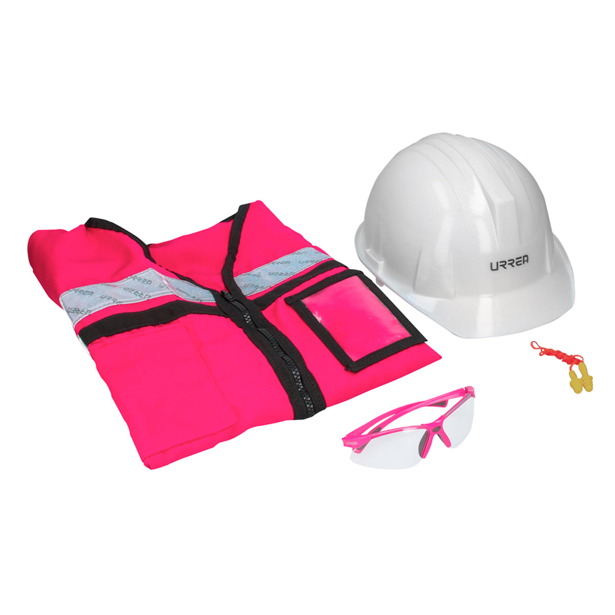 JUEGO DE EQUIPO DE PROTECCIÓN PERSONAL ROSA G, 4 PIEZAS URREA JPRG4