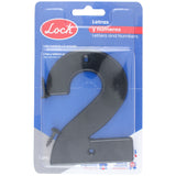 NÚMERO 2 BOLD 4" NEGRO LOCK