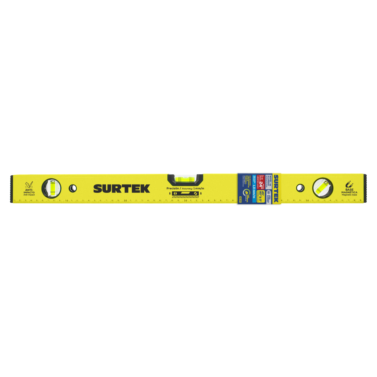 NIVEL MAGNÉTICO DE ALUMINIO 24" SURTEK