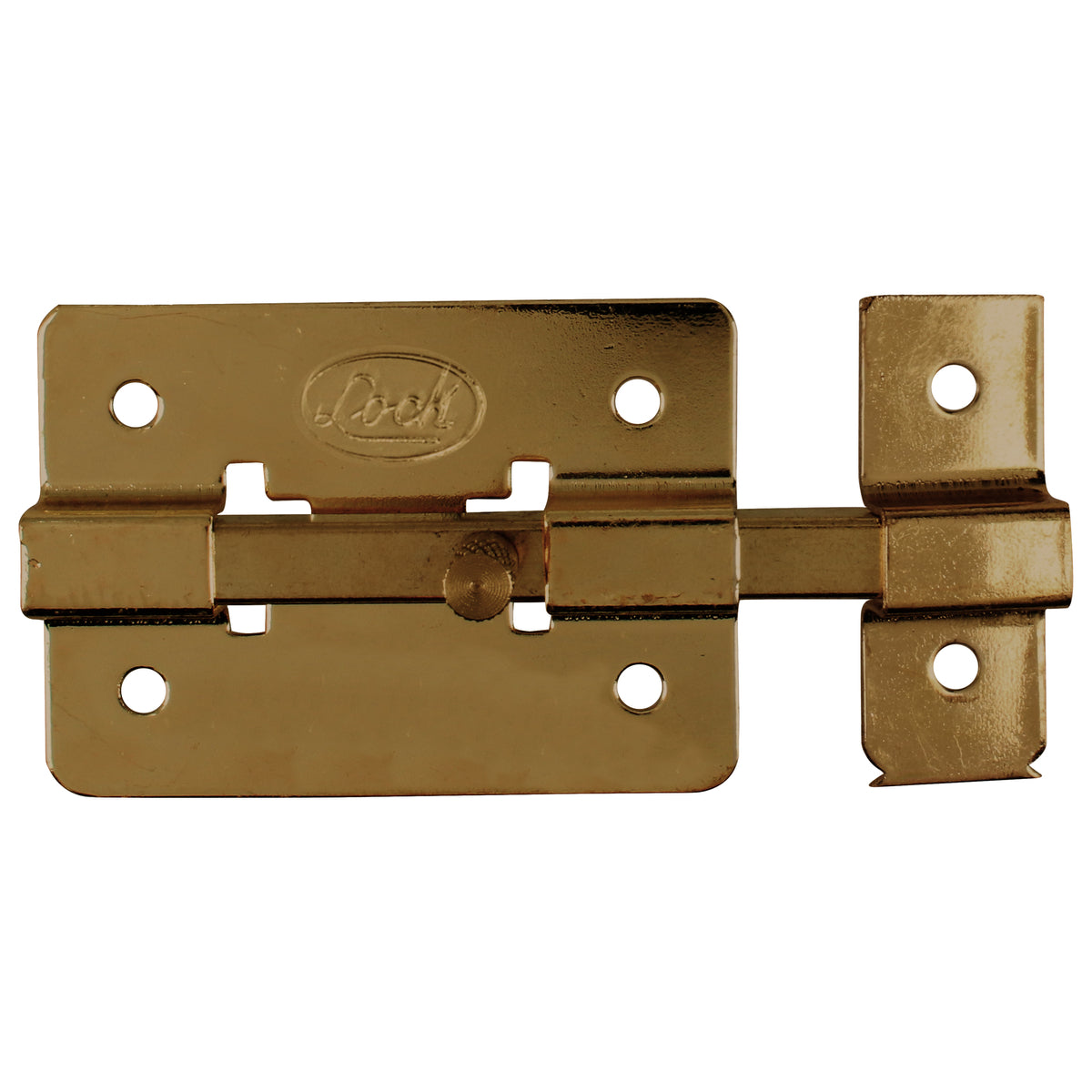 PASADOR DE SOBREPONER DE BARRA LATÓN ANTIGUO 12 CM LOCK PASA12