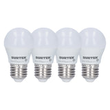 PAQUETE DE 4 LÁMPARAS DE LED TIPO BULBO A19, 5 W LUZ DE DÍA SURTEK