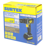 TALADRO/ATORNILLADOR 3/8" BATERÍA DE LI-ION 12 V 28 NM SURTEK