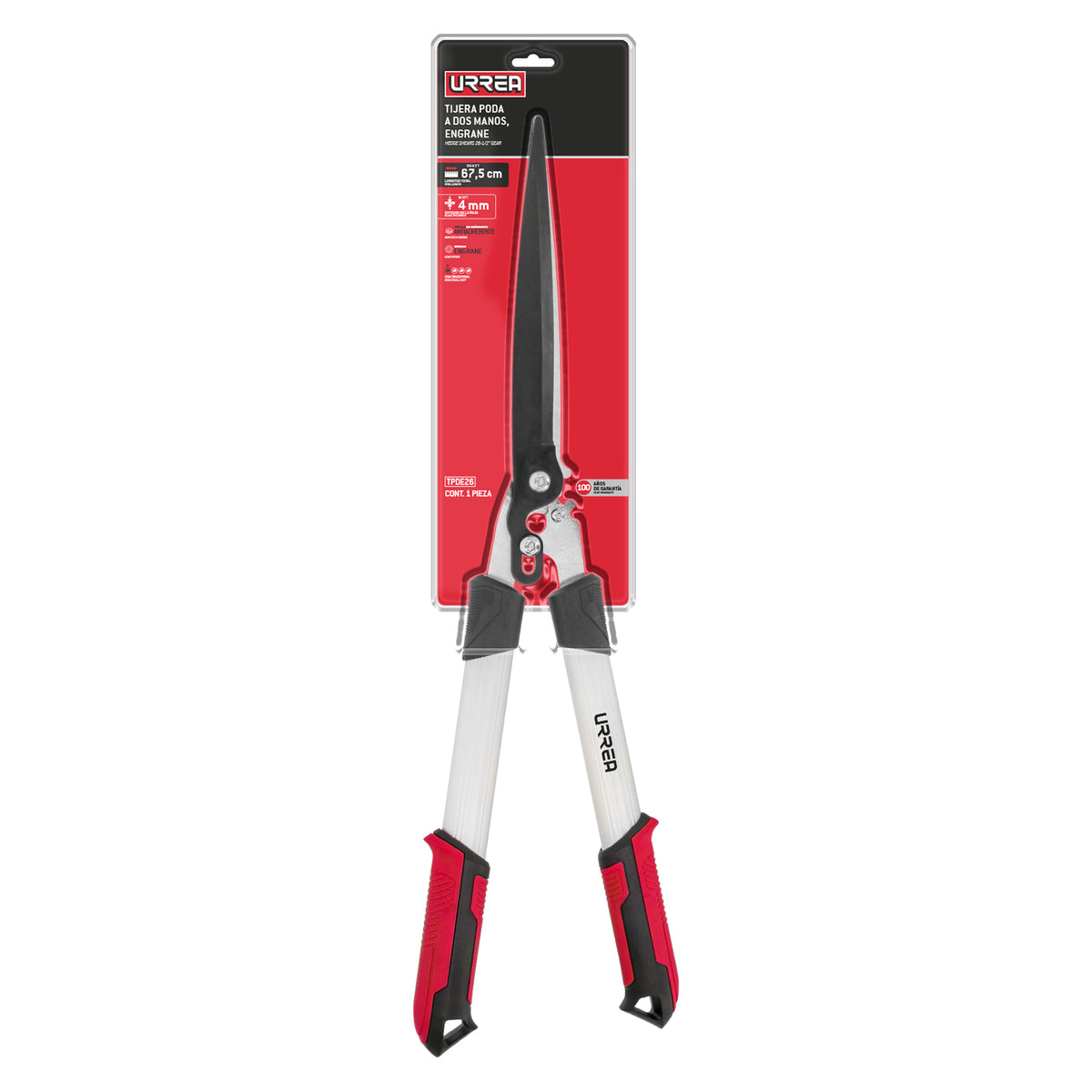 TIJERAS PARA PODA A DOS MANOS 26-1/2" ENGRANE URREA