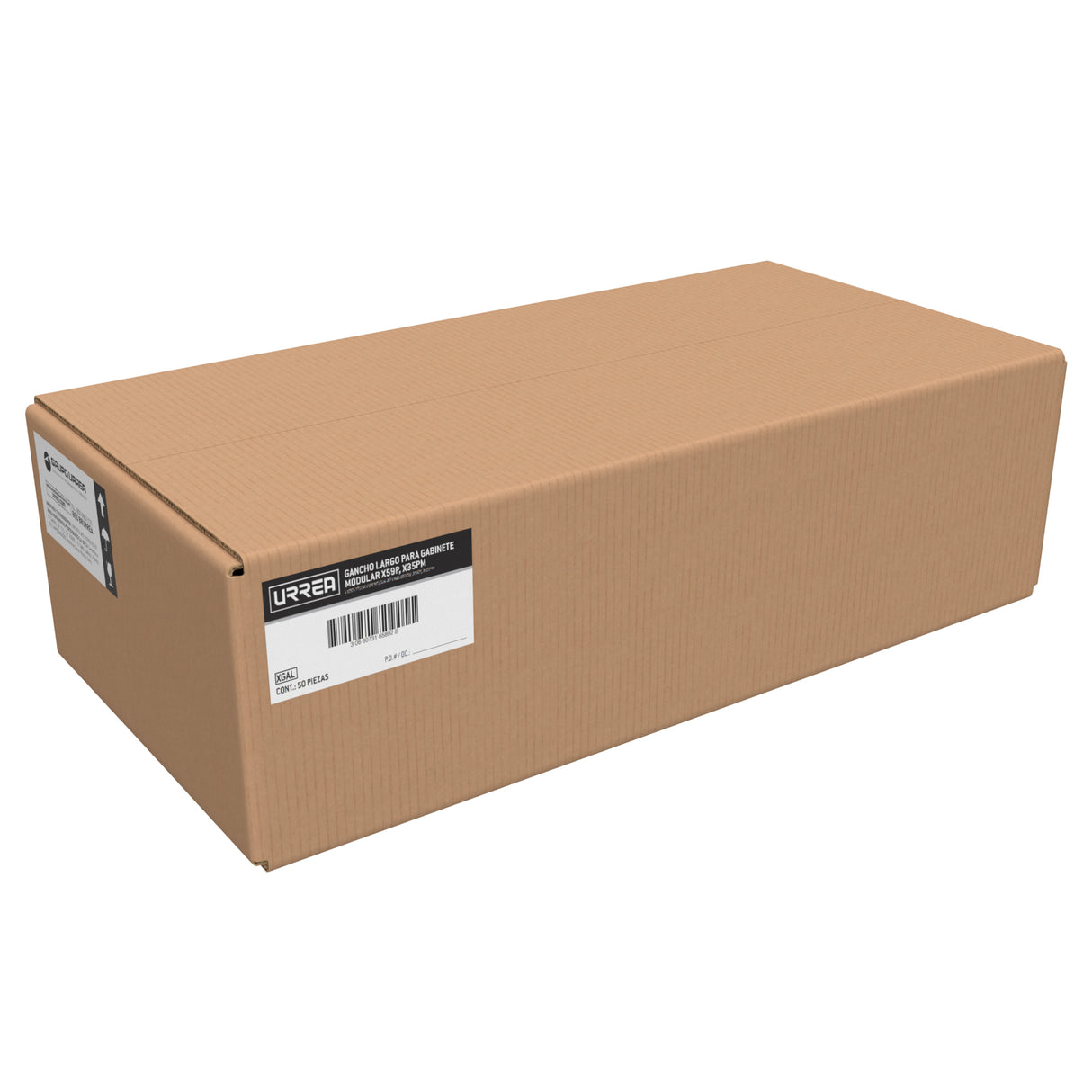 GANCHO LARGO TRIPLE PARA GABINETE MODULAR SERIE X URREA