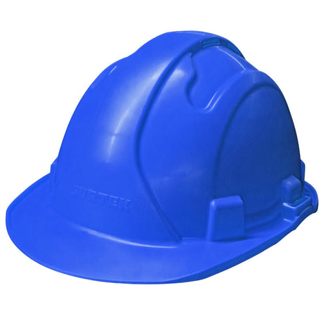 CASCO DE SEGURIDAD CON AJUSTE DE INTERVALOS DE 4 PUNTOS, COLOR AZUL SURTEK CASZ - URREA SHOP