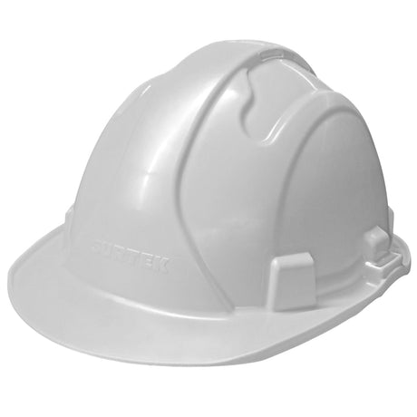 CASCO DE SEGURIDAD CON AJUSTE DE INTERVALOS DE 4 PUNTOS, COLOR BLANCO SURTEK CASB - URREA SHOP