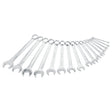 JUEGO DE LLAVES COMBINADAS PULIDO ESPEJO MÉTRICAS, 12 PUNTAS, 16 PIEZAS EN RACK SURTEK 1051MR - URREA SHOP