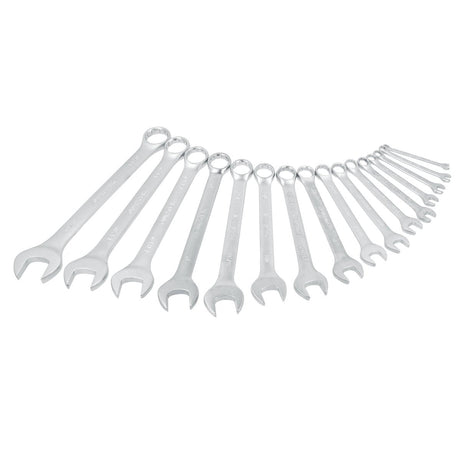 JUEGO DE LLAVES COMBINADAS SATINADAS EN PULGADAS, 12 PUNTAS, 16 PIEZAS EN ESTUCHE SURTEK F16SE - URREA SHOP