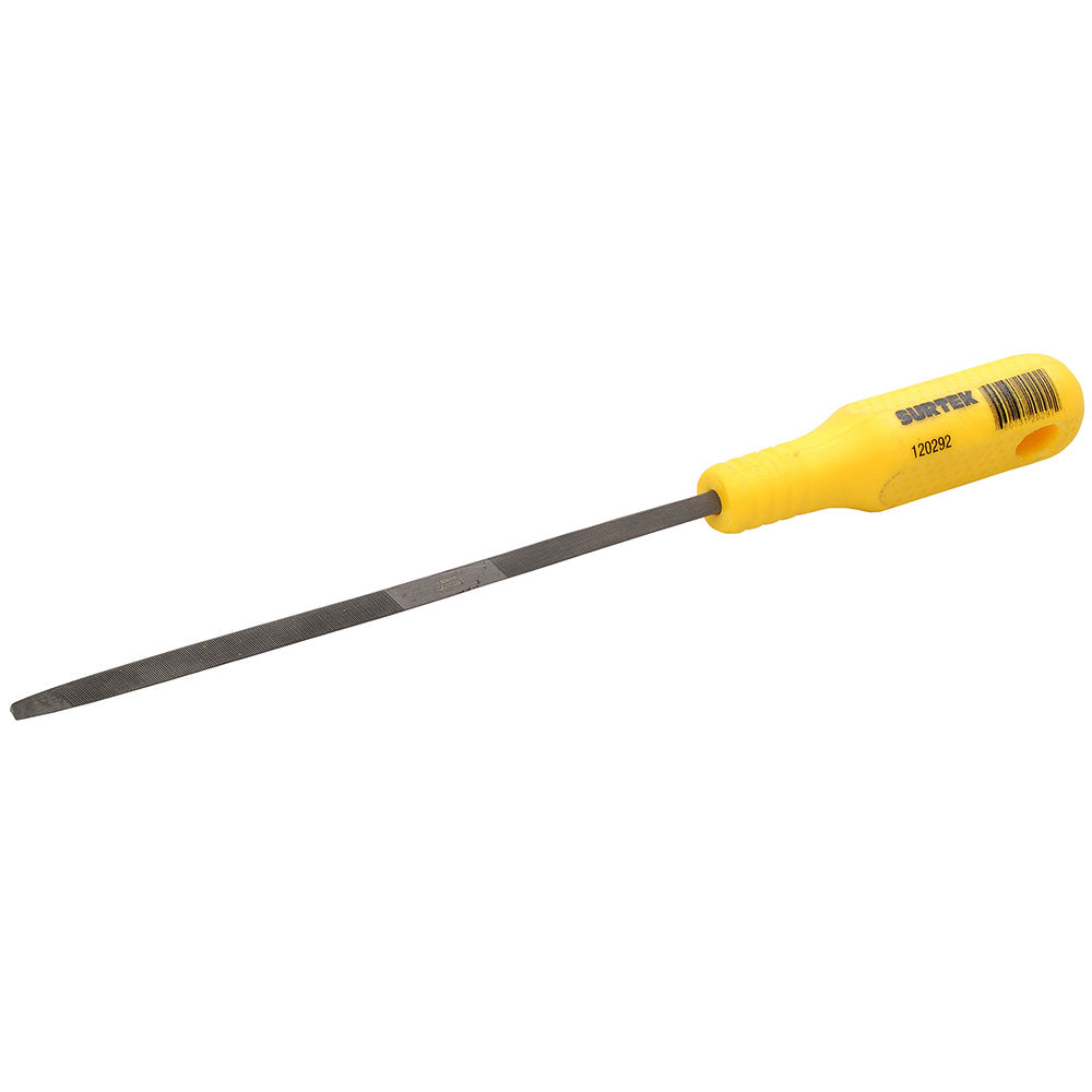 LIMA TRIANGULAR DOBLE CON MANGO PLÁSTICO 7" SURTEK