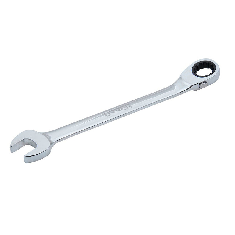 LLAVE COMBINADA PULIDO ESPEJO DE MATRACA SPLINE REVERSIBLE MÉTRICA, 11 MM URREA