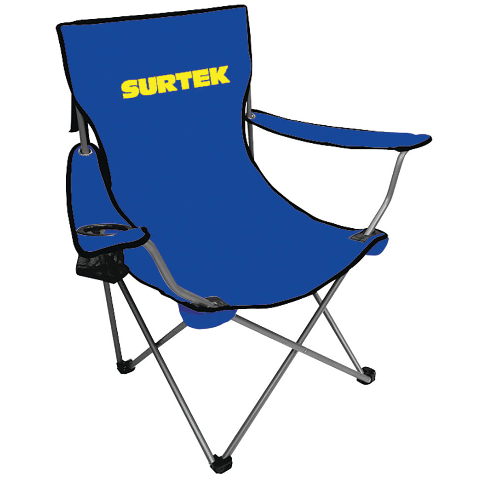 SILLA PLEGABLE DE LONETA CON PORTA VASO SURTEK