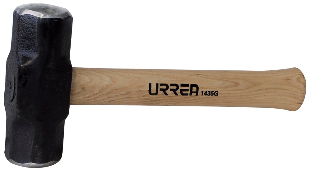 MARRO OCTAGONAL CABEZA MAQUINADA CON MANGO DE HICKORY DE 12", 2 LB URREA