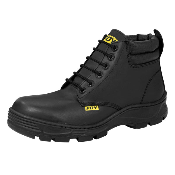 BOTAS DE SEGURIDAD COLLARÍN DOBLE CON CASQUILLO DE ACERO #26.5 CM FOY