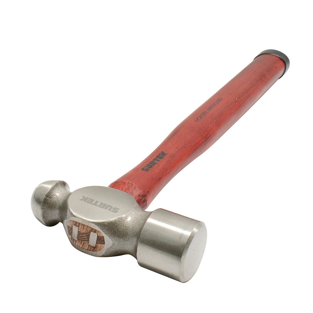 MARTILLO PULIDO DE BOLA CON MANGO DE MADERA HICKORY AMERICANO DE 16", 24 OZ SURTEK