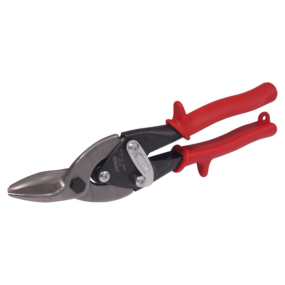 TIJERA CON MANGO RUBBER GRIP PARA HOJALATERO TIPO AVIACIÓN IZQUIERDA, 10" URREA