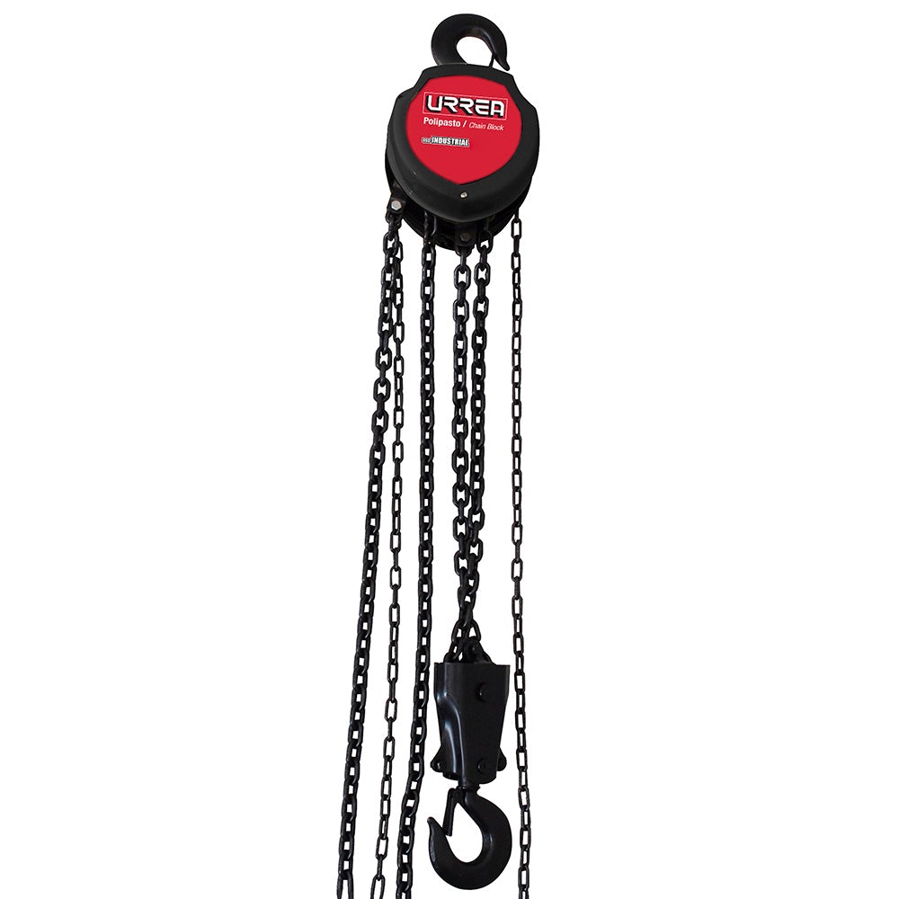 POLIPASTO MANUAL 2 RAMALES 3 TON, CADENA 6 M URREA