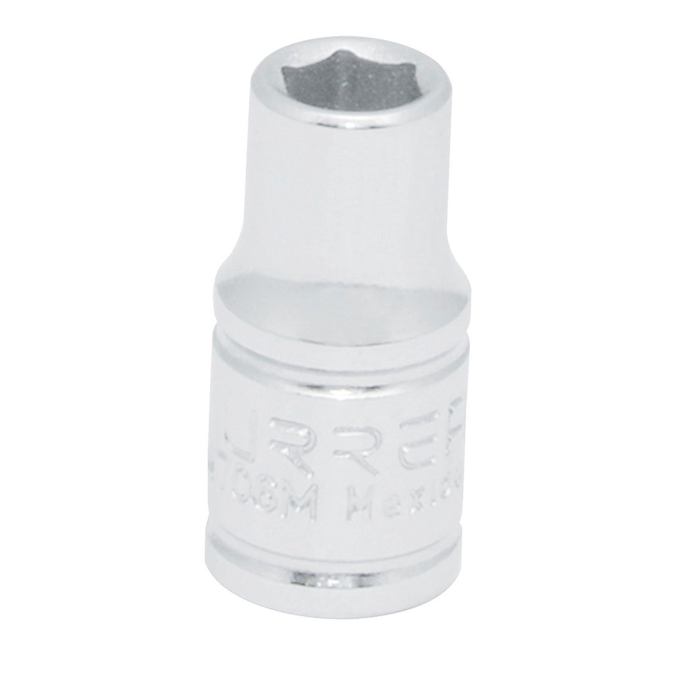DADO MÉTRICO CUADRO DE 1/4", 6 PUNTAS, 5 MM URREA