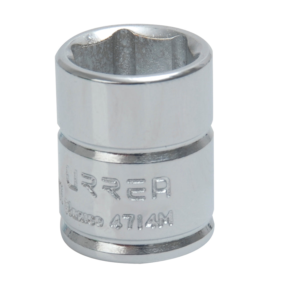 DADO MÉTRICO CUADRO DE 1/4", 6 PUNTAS, 14 MM URREA
