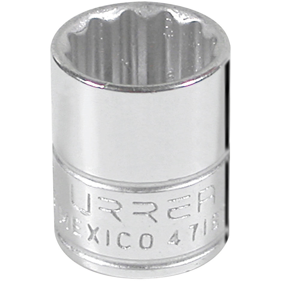DADO EN PULGADAS CUADRO DE 1/4", 12 PUNTAS, 9/16" URREA