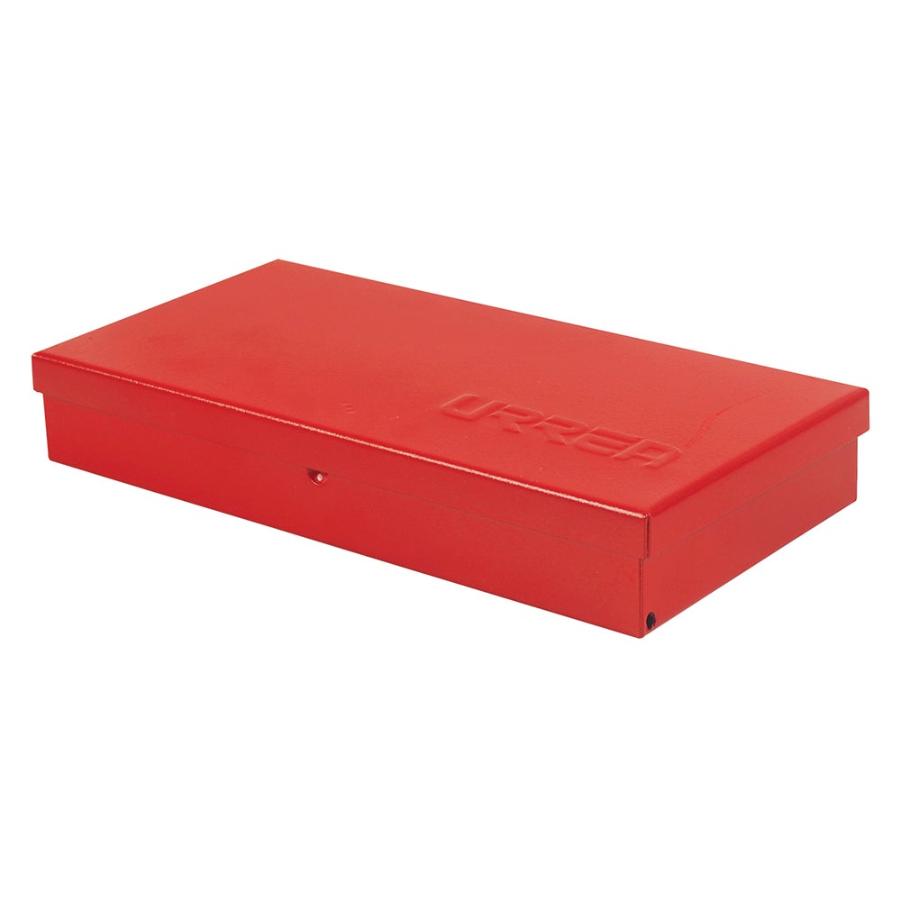 CAJA METÁLICA USOS MÚLTIPLES ROJA 4" X 9" X 1" URREA