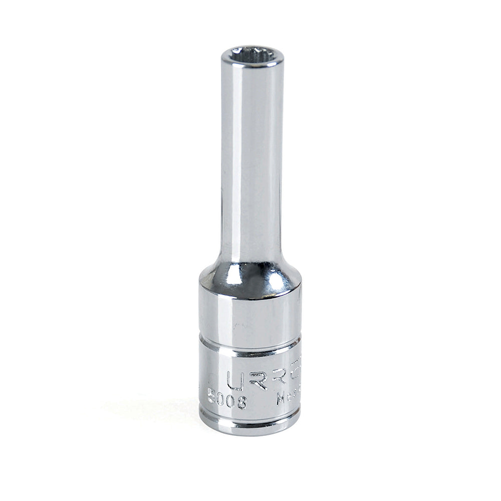 DADO LARGO EN PULGADAS CUADRO DE 3/8", 12 PUNTAS, 1/4" URREA