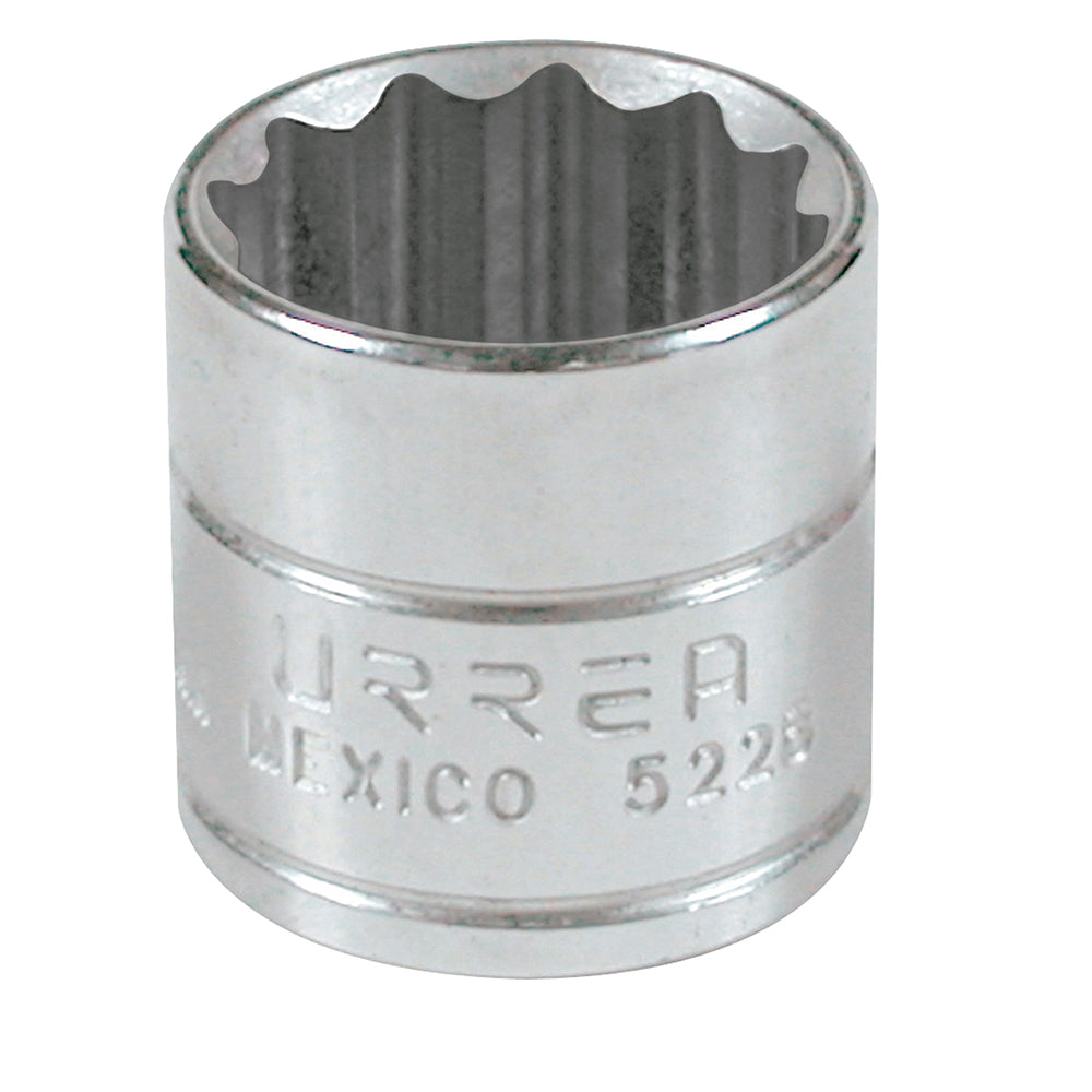 DADO EN PULGADAS CUADRO DE 3/8", 12 PUNTAS, 7/8" URREA
