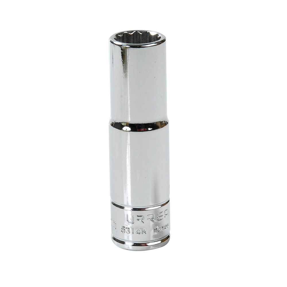 DADO LARGO MÉTRICO CUADRO DE 1/2", 12 PUNTAS, 14 MM URREA