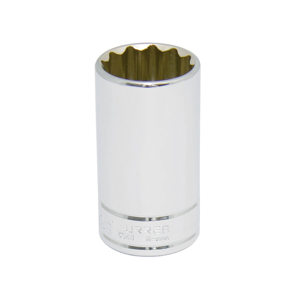 DADO LARGO EN PULGADAS CUADRO DE 1/2", 12 PUNTAS, 1-1/4" URREA