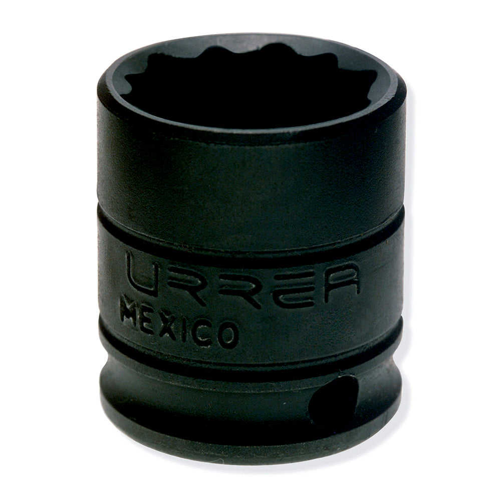 DADO DE IMPACTO EN PULGADAS CUADRO DE 3/8", 12 PUNTAS, 5/8" URREA