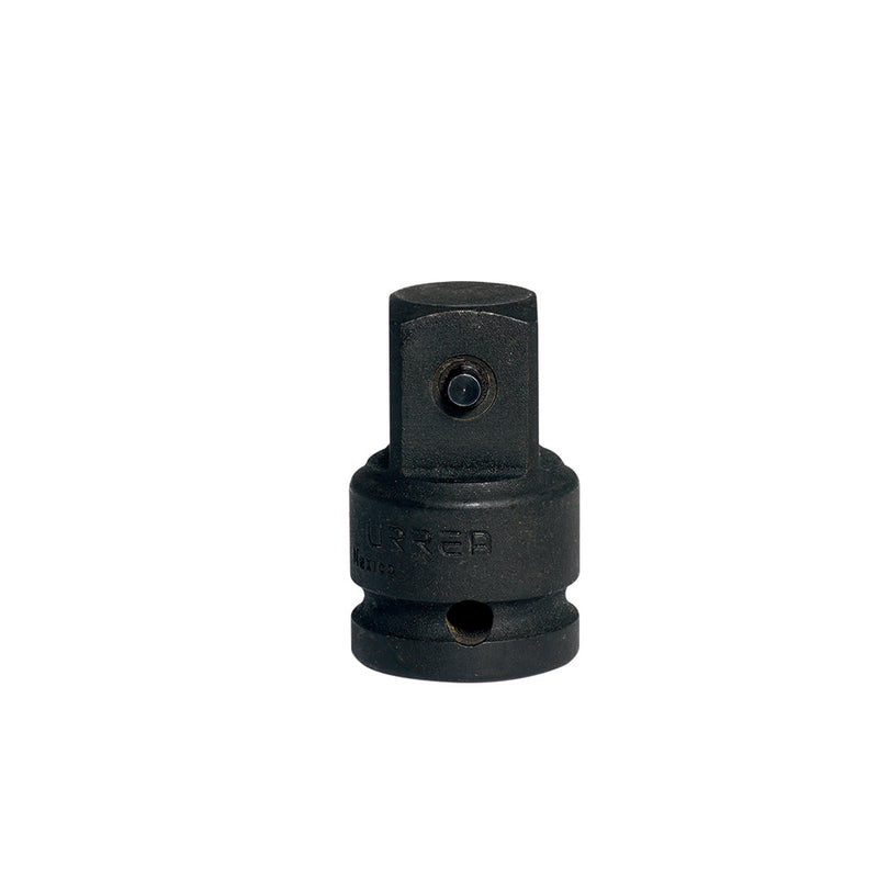 ADAPTADOR CON BARRENO PASADO PARA DADO DE IMPACTO CUADRO DE 1/2" HEMBRA A 3/4" MACHO URREA