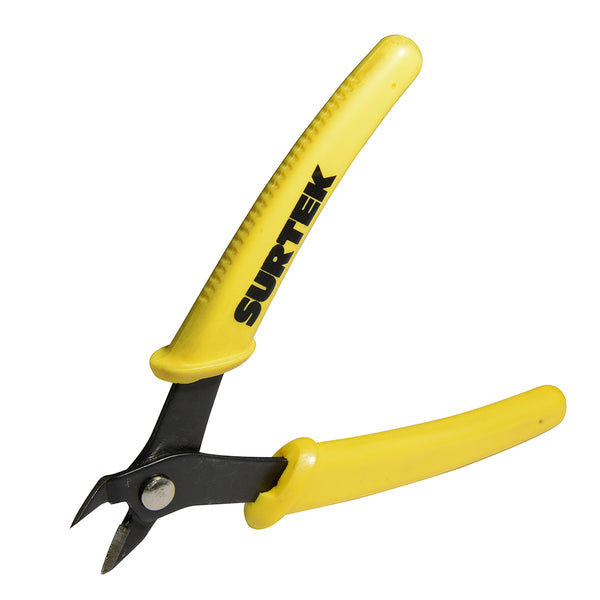 MINI PINZA CON MANGO BIMATERIAL PARA ELECTRÓNICA DE 5", CORTE DIAGONAL SURTEK