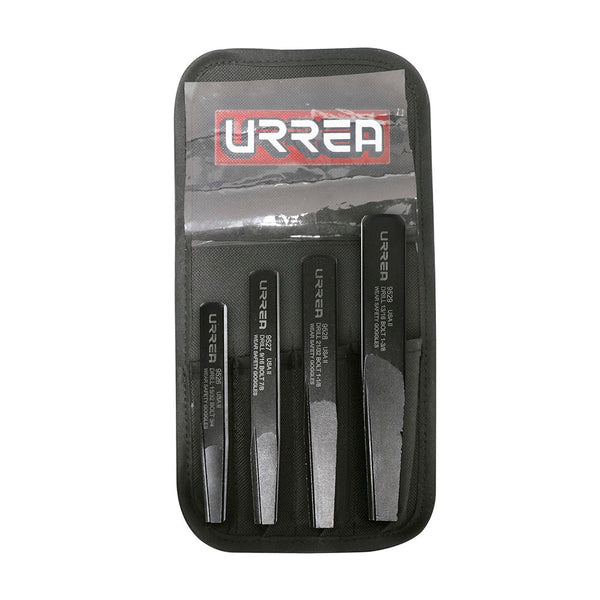 JUEGO DE EXTRACTOR RECTOS PARA TORNILLOS Y TUBO, 4 PIEZAS URREA