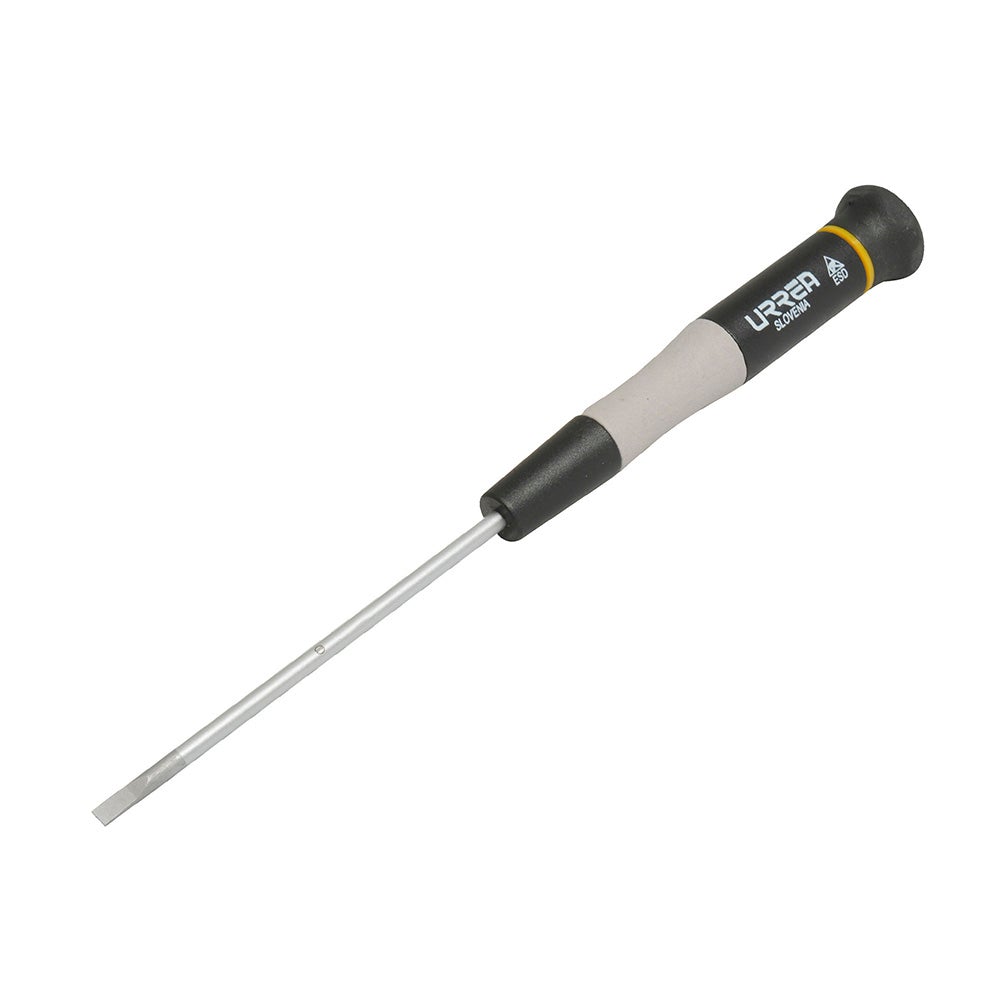 DESTORNILLADOR DE PRECISIÓN ESD ANTI-ESTÁTICOS, PUNTA PLANA 3/64" X 2-3/8" URREA