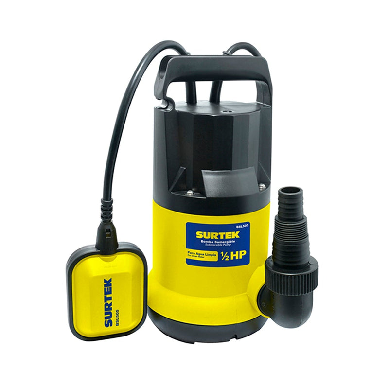 BOMBA SUMERGIBLE PARA AGUA LIMPIA 1/2 HP 127 V SURTEK