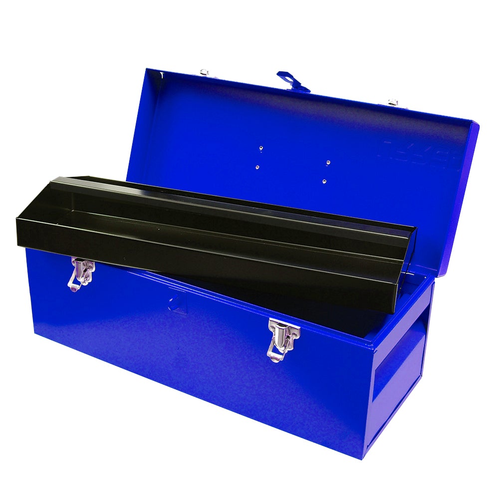 CAJA PORTAHERRAMIENTAS METÁLICA AZUL 20" X 7" X 7" URREA