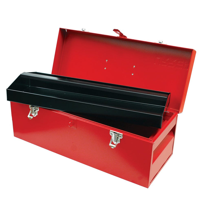 CAJA PORTAHERRAMIENTAS METÁLICA ROJA 20" X 7" X 7" URREA