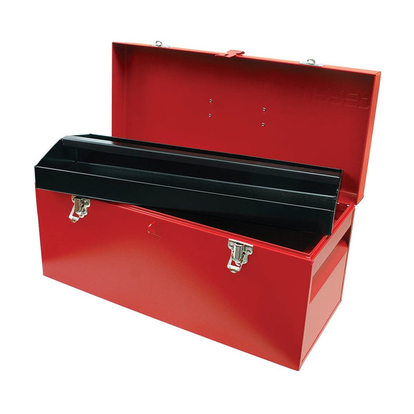 CAJA PORTAHERRAMIENTAS METÁLICA ROJA 20" X 8" X 9" URREA