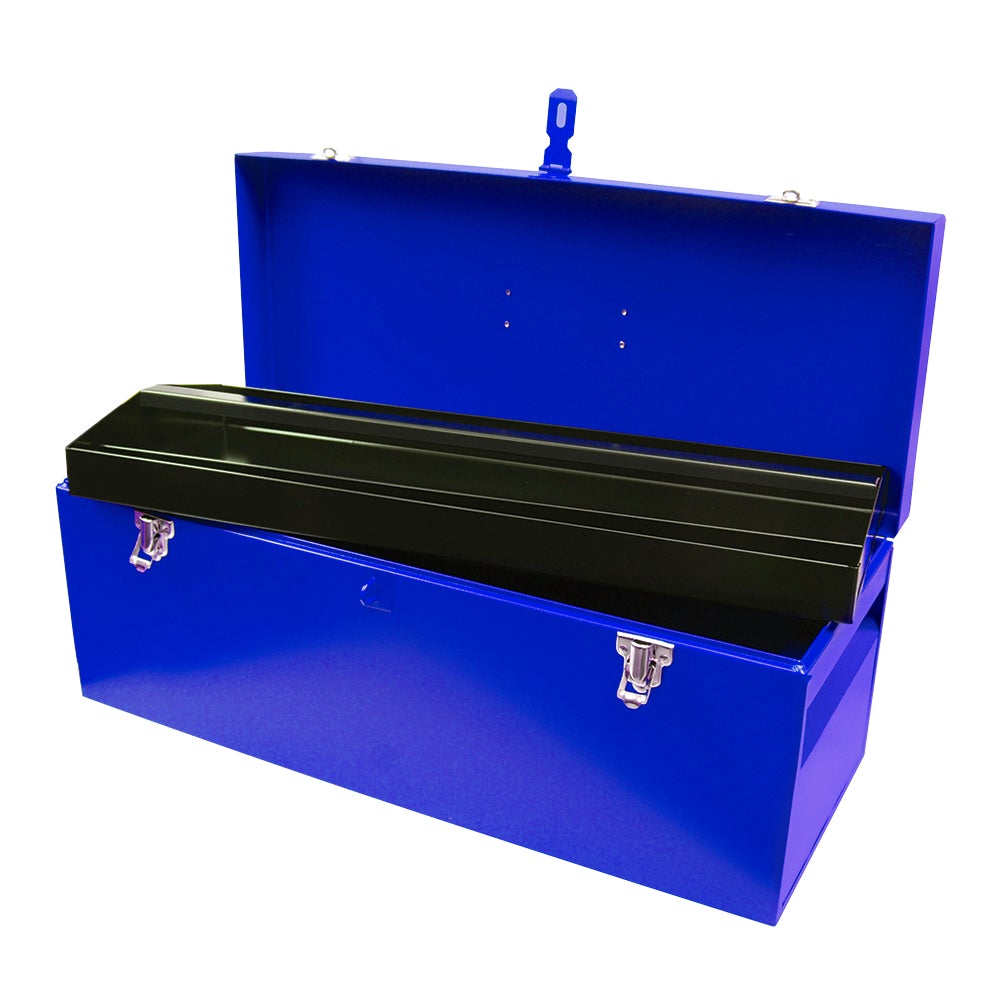 CAJA PORTAHERRAMIENTAS METÁLICA AZUL 24" X 9" X 9" URREA