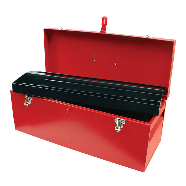 CAJA PORTAHERRAMIENTAS METÁLICA ROJA 24" X 9" X 9" URREA