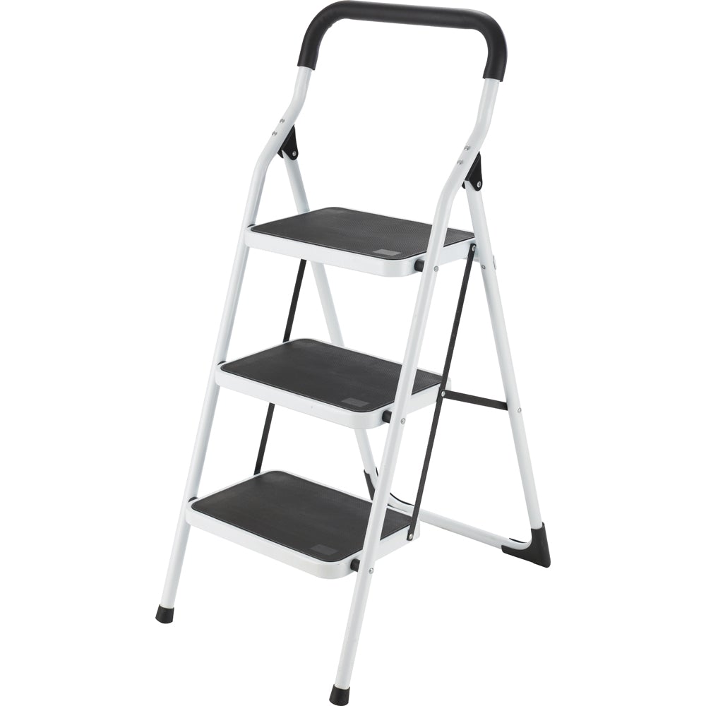 ESCALERA PLEGABLE TIPO TABURETE DE ACERO CON 3 PELDAÑOS SURTEK