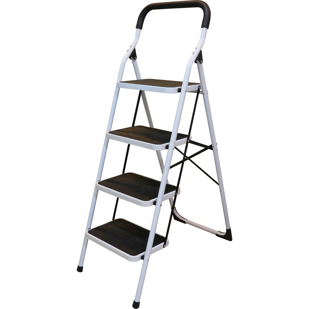 ESCALERA PLEGABLE TIPO TABURETE DE ACERO CON 4 PELDAÑOS SURTEK