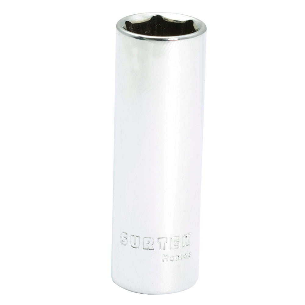 DADO LARGO MÉTRICO CUADRO DE 1/4", 6 PUNTAS, 9 MM SURTEK