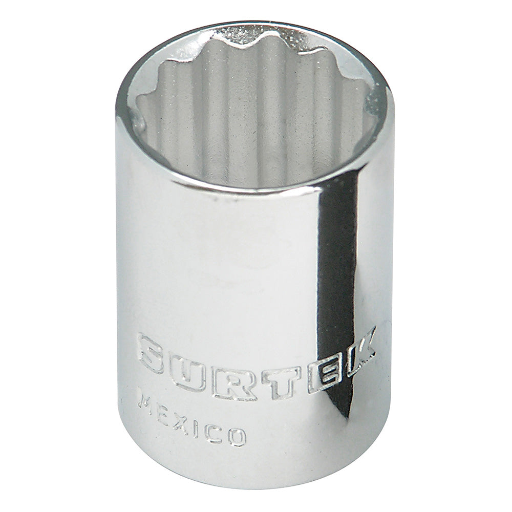 DADO EN PULGADAS CUADRO DE 3/8", 12 PUNTAS, 1/2" SURTEK