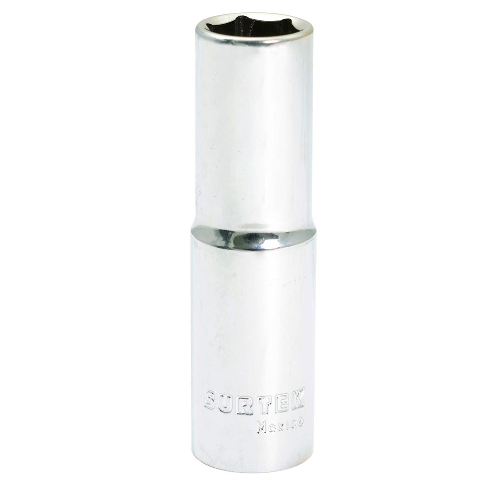DADO LARGO EN PULGADAS CUADRO DE 1/2", 6 PUNTAS, 1/2" SURTEK