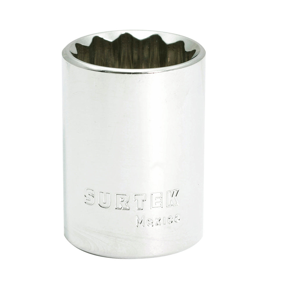 DADO EN PULGADAS CUADRO DE 1/2", 12 PUNTAS, 5/8" SURTEK